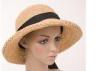 Beige Natural Crochet Raffia Sun Hats / Woman Floppy Sun Hats For Seashore Leisure