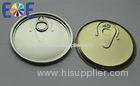 401# 99mm Pop Can Lids , Easy Open End With Gold Inside Lacquer