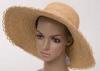 12cm Big Brim Crochet Raffia Sun Hats , Flower Natural Color Raffia Braid Hat For Fashion