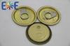 Food Grade Pop Can Lids , Tinplate Can Easy Open End 202# 52mm