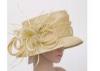 High Crown Small Brim Feather Fascinators Ladies Sinamay Hats For Fashion