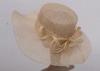 12cm Two Layers Soft Brim Ladies Sinamay Hats / Ladies Church Hats For Party