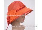 7cm Short Brim Ladies Sinamay Hats / Two Color Ladies Sun Hats For Fashion