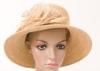 Straw Braid Flower Womens Straw Hats With Short Brim For Leisure