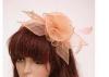 Flower Light Pink PP Sinamay Fascinator Headwear Decoration For Women