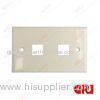 2 ports 120type Network Faceplate Ivory panel for Computer