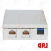 Surface mountable box for fiber optic/Optical fiber desktop boxes