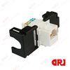 Microwave UTP CAT5e / CAT6 unshield rj45 connector snapped into sheet metal cut - outs