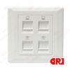 cat5e double ports rj45 UK face plate for Structure Cabling System