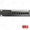 19 inch 16 port cat5e UTP patch panel , black patch panels for Structure Cabling System