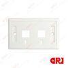 Cat5e double port Rectangle Face Plates , 120 Type Network Faceplate with Screw