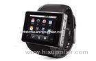 Black Mens Android 4.0 smart wearable 3G phone watch for Buniess