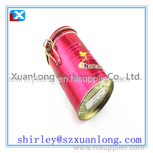 high quality airtight coffee tin can with plastic lid
