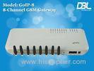 DHCP GoIP 8 VoIP GSM Gateway SMS For Call Termination Support SIM Bank