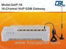 SIM Bank Bulk SMS VoIP GSM Gateway GoIP 16 , H.323 / SIP GSM Gateway