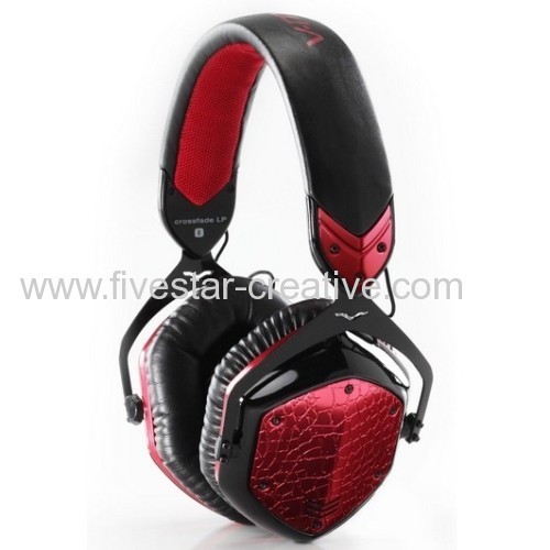 V-Moda Crossfade LP Over-Ear Noise-Isolating Metal Customized Headphones VModa Rouge Red