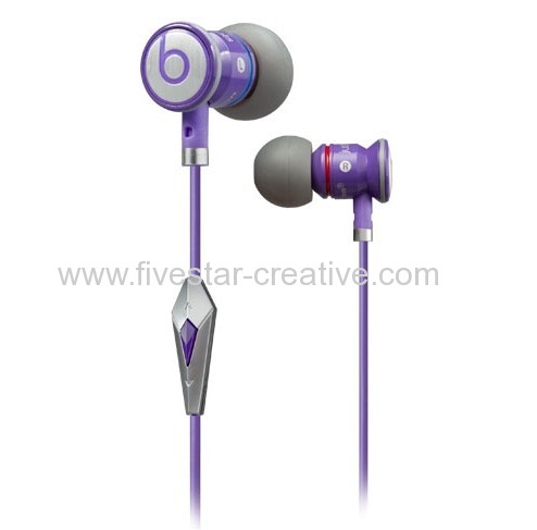 Beats by Dr.Dre High Performance Professional Earphones JustBeats iBeats Justin Bieber In-Ear Purple With ControlTalk