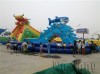 2014 hot selling custom durable Spiral inflatable Slide