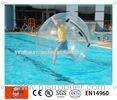 Transparent PVC / TPU Inflatable Water Walking Ball with TIZIP Zipper for Swimming Pool