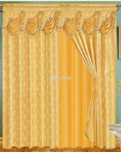 Polyester jacquard complex curtain