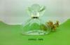 Clear Ribbed 50ml Cosmetic Glass Bottle Perfume Glass Bottle With c / w K-resin Cap