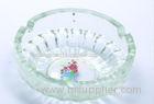 Transparent Round Glass Ashtray With With Custom Designs DWAS05