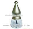 6ml Vintage Round Crystal White Glass Nail Polish Bottles Transparent With ABS Cap