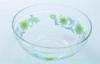 Transparent 5pc Home Glass Salad Bowl Set With Cap And Deco