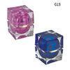 Blue Acrylic Square Acrylic Cosmetic Jars 30g , Injection Colour