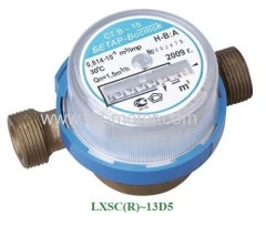 Single jet dry type Vane Wheel water meter