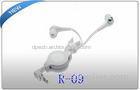 Custom Wired comfortable in ear retractable earphones with microphone
