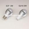 High power 3W E27 super bright led lighting bulb AC 90 - 240V for restaurants, home