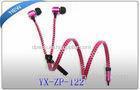 3.5mm Stereo Zipper Earphones with MIC In Ear Headphones for MP3 CellPhone