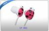 10mm 6Stylish Cute In Ear Earphone with flat cable , Logo printing