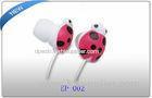 10mm 6Stylish Cute In Ear Earphone with flat cable , Logo printing