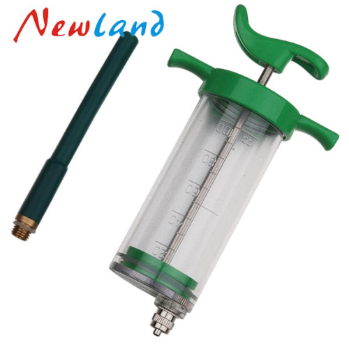 NL207 Plastic steel syringe with rubber drenching nozzle 