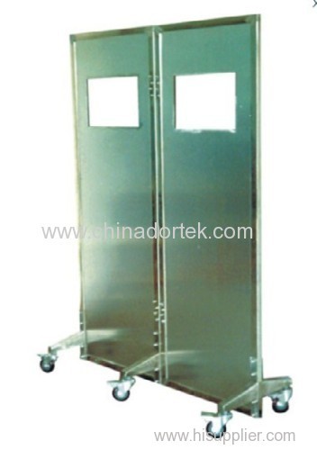 mobile lead shields with lead glass windows