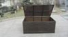Waterproof Decorative KD Resin Wicker Storage Box For Storeroom