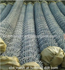 Galvanized and PVC coated chain link fence