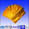 Aluminum foil side gussted gold bag