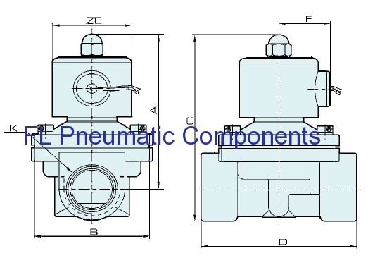 2W160-15 Brass Solenoid Valve