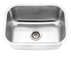 Stainless steel undermounted sink bowl