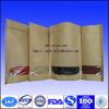 stand up food kraft paper bag with window