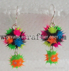 SILICONE Rubber Beads Spikey Rubber Jewelry Silicone Rubber Earrings