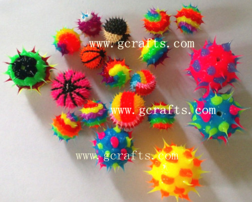 Funny Spiky Rubber Beads for Children's Beading