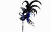 Costume Party Mens Masquerade Masks On Sticks With Cock Feather
