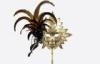 Christmas Ornament Masquerade Masks On Sticks For Female / Male