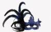 Halloween Plastic Silver Feather Masquerade Mask For Princess