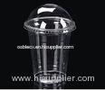 16oz Plastic PET Disposable Juice Cups Slender For Ice Coffee