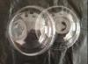 Plastic Dome Disposable Cup Lids For Juice , Diameter 85mm PET
